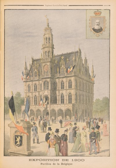 The Belgian Pavilion at the Universal Exhibition of 1900, Paris, illustration from 